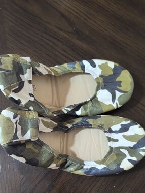 Camouflage Foldable Ballet Flats - Olive Green Camo The Storehouse Flats